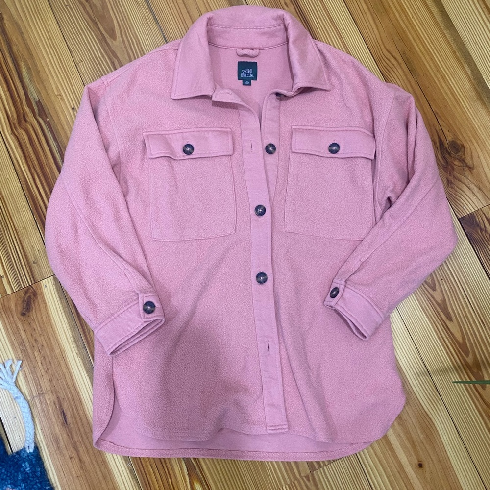Pink Shacket Wild Fable Size Medium